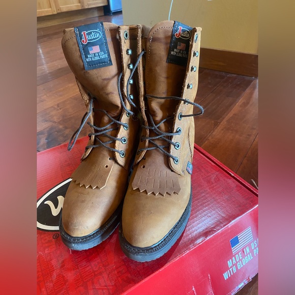 Justin Conductor Brown 8 Boots - Picture 3 of 5